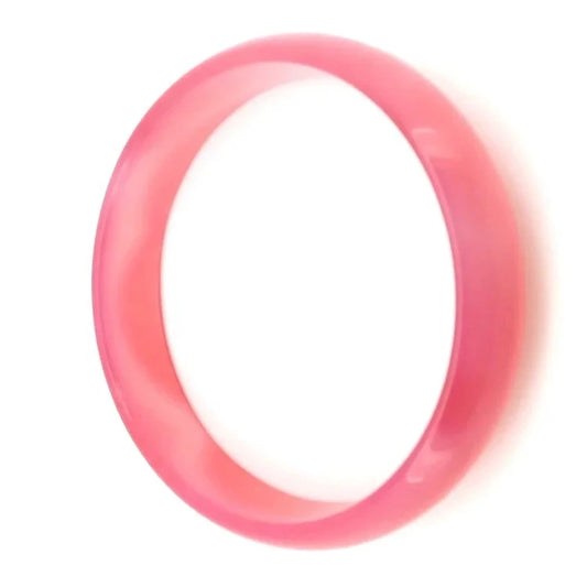 Natural Jewelry Pink Agate Gemstone Woman Man Bangle Best Gift 53-63mm