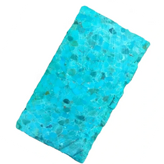 100% Naturally Blue Color Turquoise Compressed Block.1