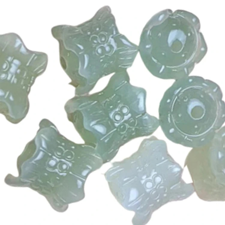 Well-designed Wine Natural Nephrite Carving Bead