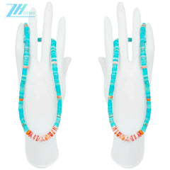 28.9g Natural Turquoise And Spiny Oyster 16inch Simple Atmosphere Jewelry For Gift Choice Fashion Design Handmade