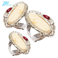 Baltic Amber For 21.2g Jewelry Making Fashion Design White Huge Ring High Quality Loose Beads Making Amberpersonalized Jewelry