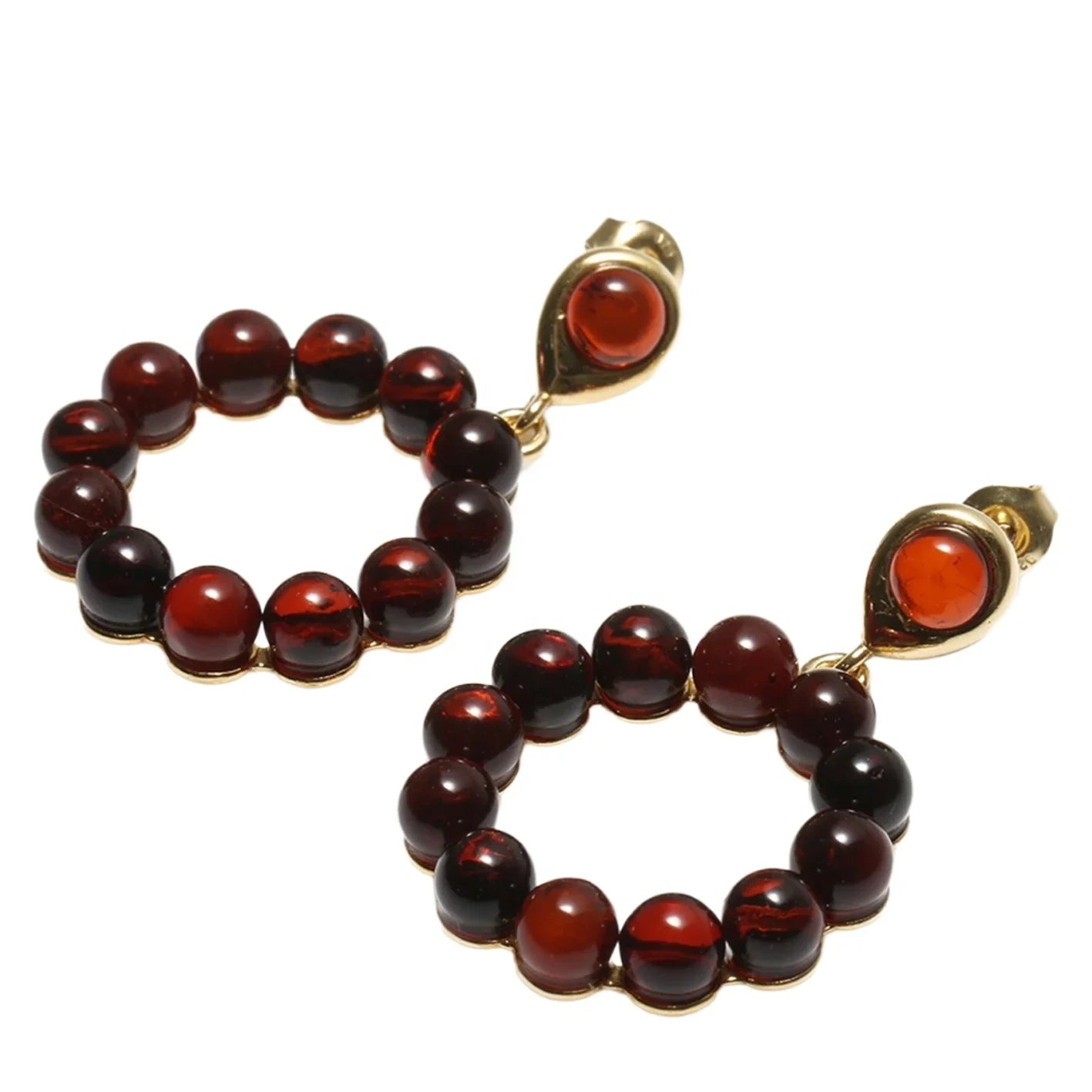 Amber Hoops Small Orange Stone Gemstone Small Gold Hoops Wire Wrapped Hoop Earrings Dainty