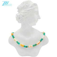 Natural Turquoise Spiny Oster Burma Jadeite 16inch 14gram Spiritual And Healing Jewelry For Growth Harmony1