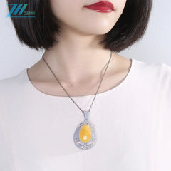 Baltic Amber For Jewelry Making Fashion Design 19.2g High Quality Loose Beads Making Pendant Personalized Jewelry