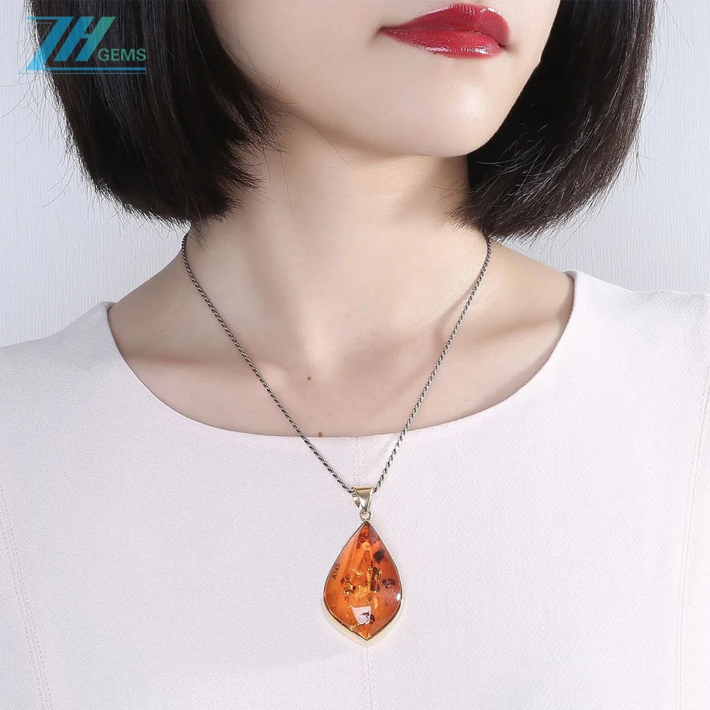 Amber High Quality Gemstone Pendant Gemstone Stones For Jewelry Making And Bead Weaving 15.3g Huge Amber Pendant Red