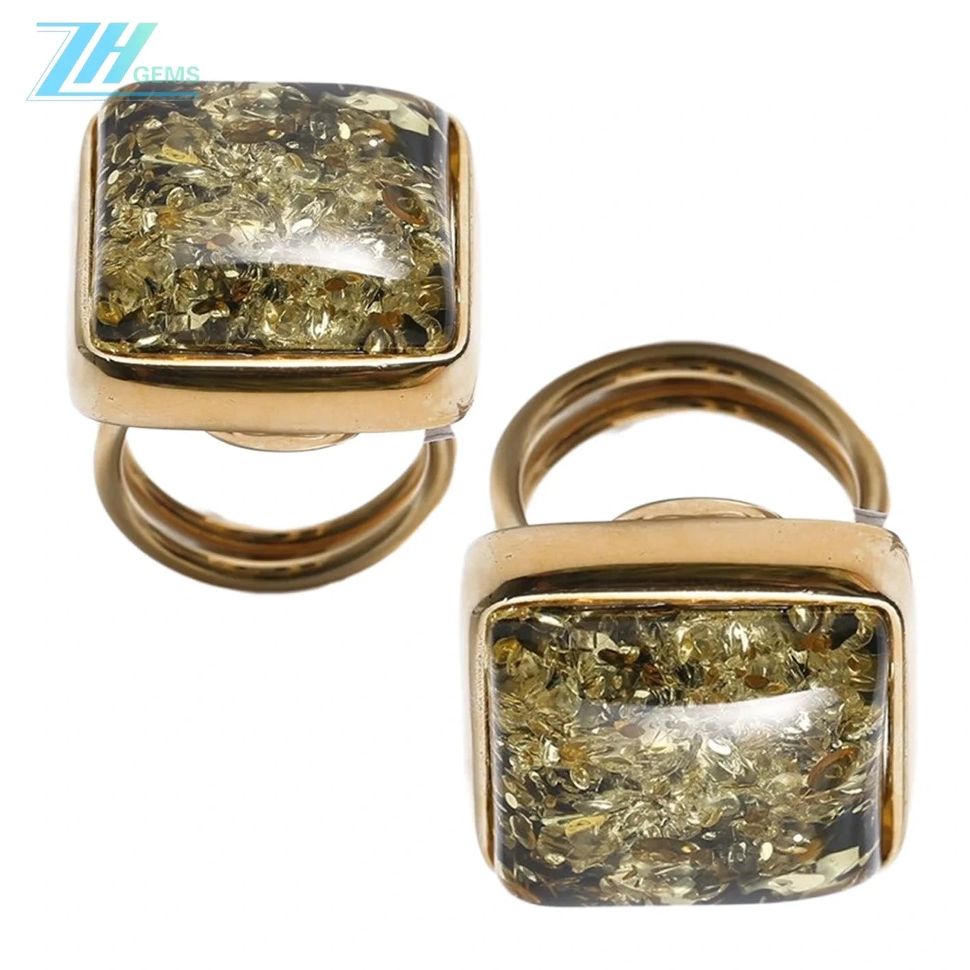 Natural Elegant Green Baltic Amber Ring Gift For Her Stone Ring Summer Woman Gift Sterling Silver Ring