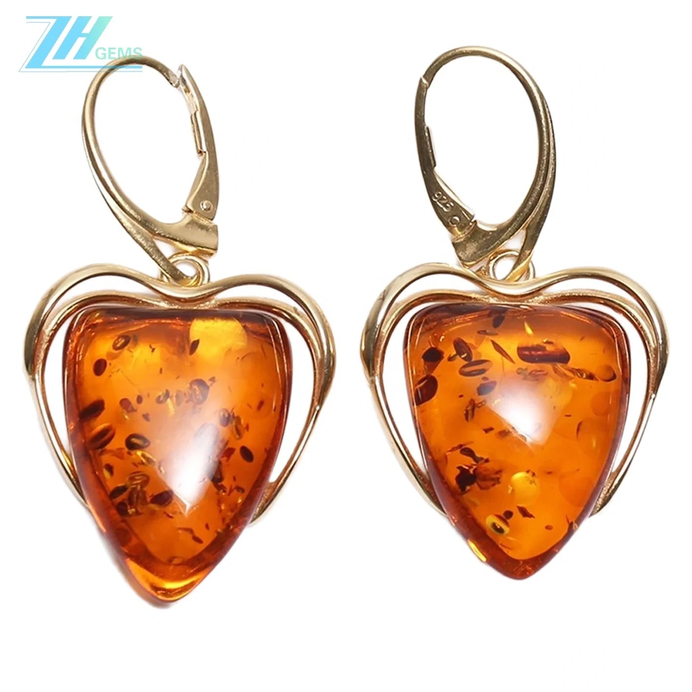 Red Baltic Amber And Sterling Much Accessary Silver And Ruby Amber Stone Drop Pendant Cute Red Amber Pendant For Women