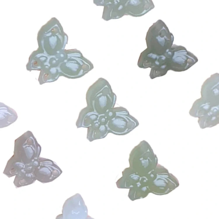 Nephrite High Quality Carving With Butterfly