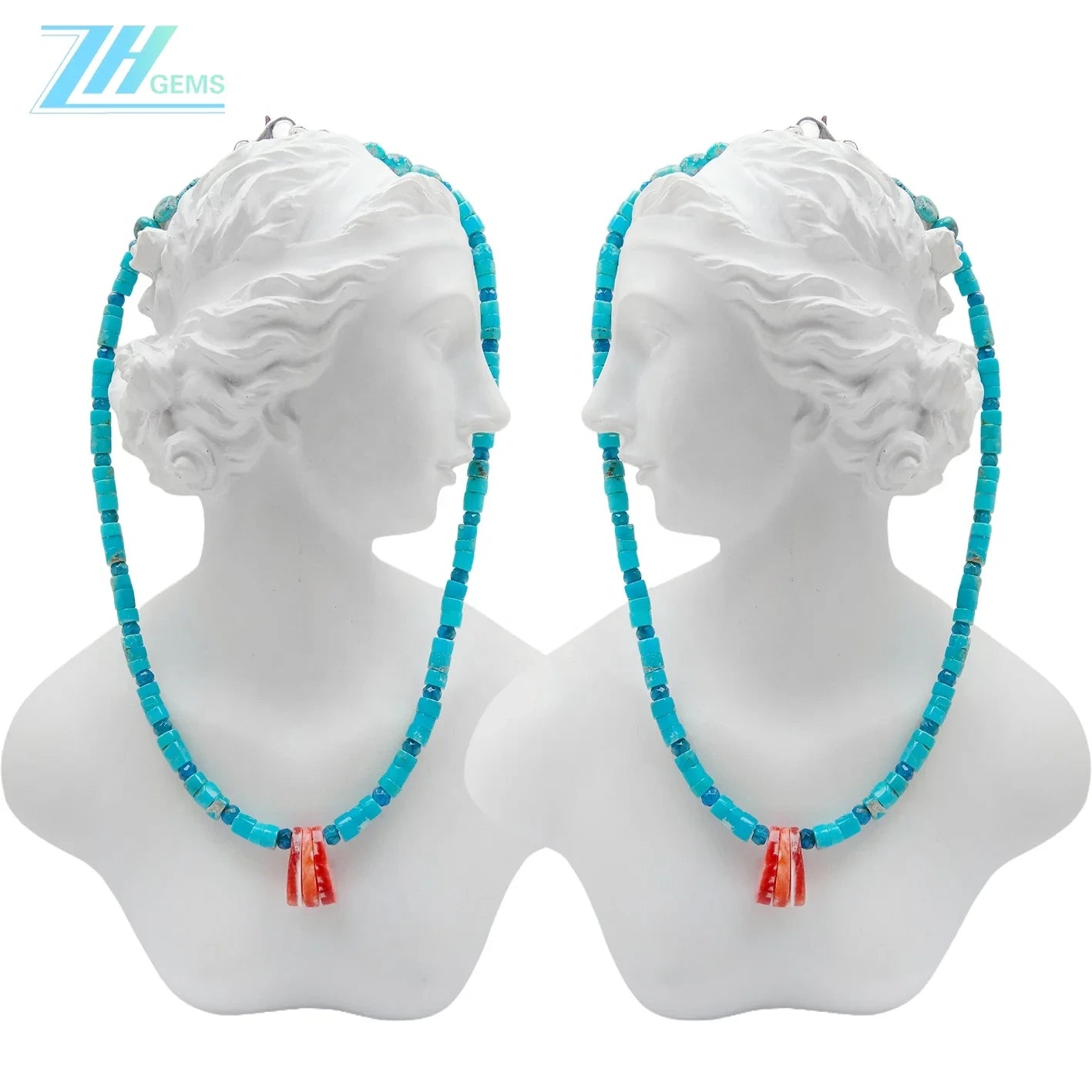 Natural Turquoise Spiny Oyster Heishi And Diamond 22gram Apatite Energy Bracelet With Natural Gemstone Beads