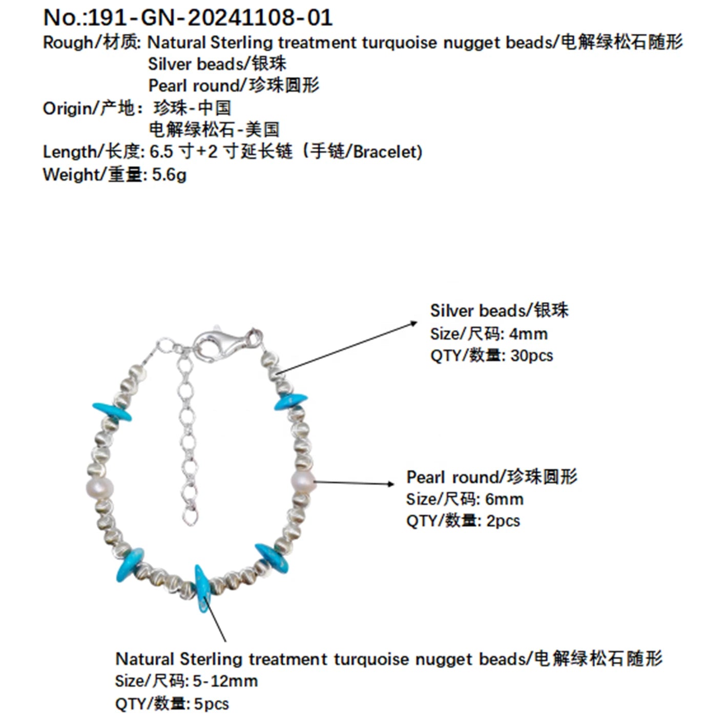 Winter Holiday Gifts S925 Silver & Natural Pearl Turquoise Pretty Goddess Jewelry Natural Jewelry Jewelry Design