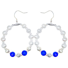 Natural Pearl Earrings Natural High Quality Lapis Lazuli Beads 5 Inch Jewelry Earrings Are Selling Well All Over The World