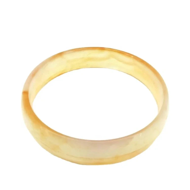 Natural Jewelry Orange Agate Gemstone Woman Man Bangle Best Gift 53-63mm