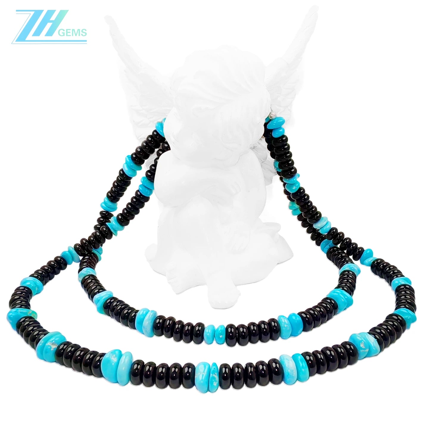 Silver Weaves A Double Layer Line Stringing Mysterious Obsidian The Interweaving Of Stars In The Night Sky