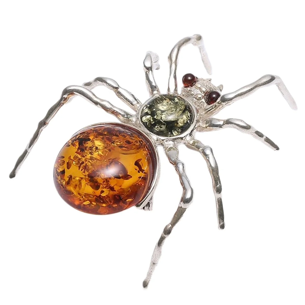 Baltic Amber Animal Pendant Stress Relief Gift For Her Strength Red With Orange Color Round Beaded Promise Gift