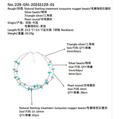 High Quality Turquoise Necklace And Pearl For Multiple Occasions Popular Custom Necklaces Are Well Designed By Designers