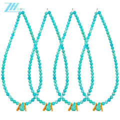 Hot Sale Natural Spiny Oyster Beads Natural Stablish Turquoise Round Beads Free-form Necklace Ladies Jewelry Temperament