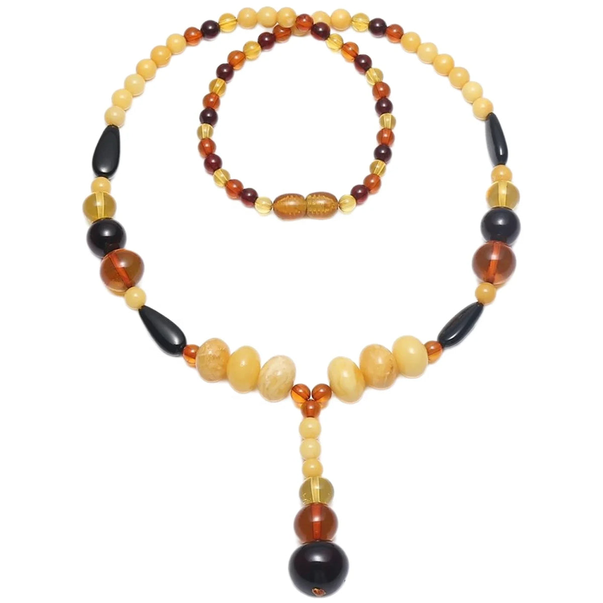 Baltic Amber Gemstone Necklace High Quality Loose Beads Making Necklace Jewelry Summer Necklace Yellow Meaningful Jewelry