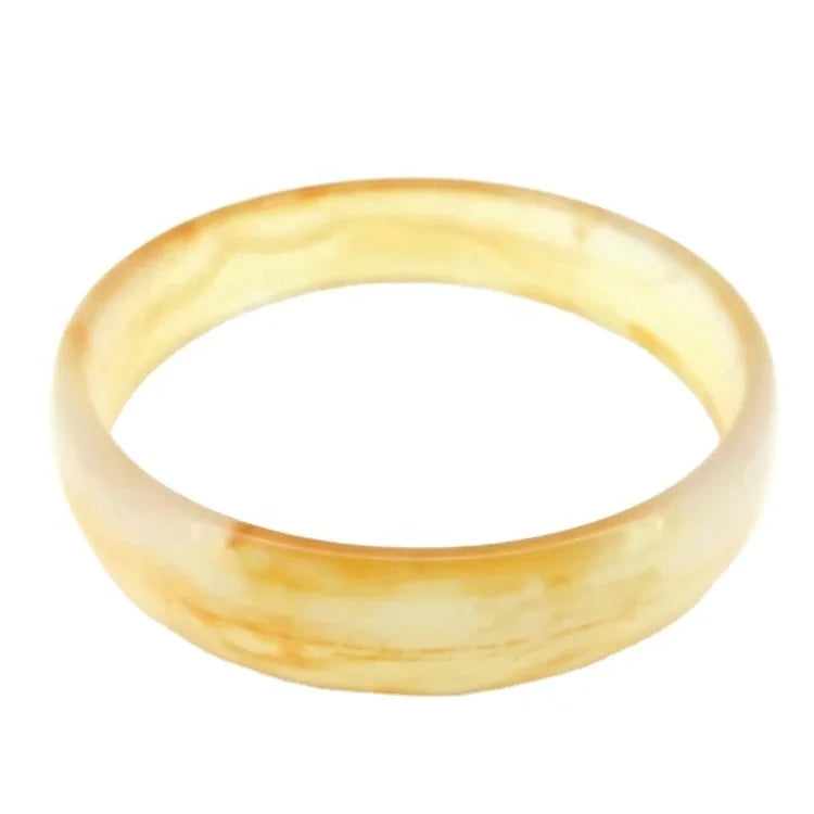 Natural Jewelry Orange Agate Gemstone Woman Man Bangle Best Gift 53-63mm