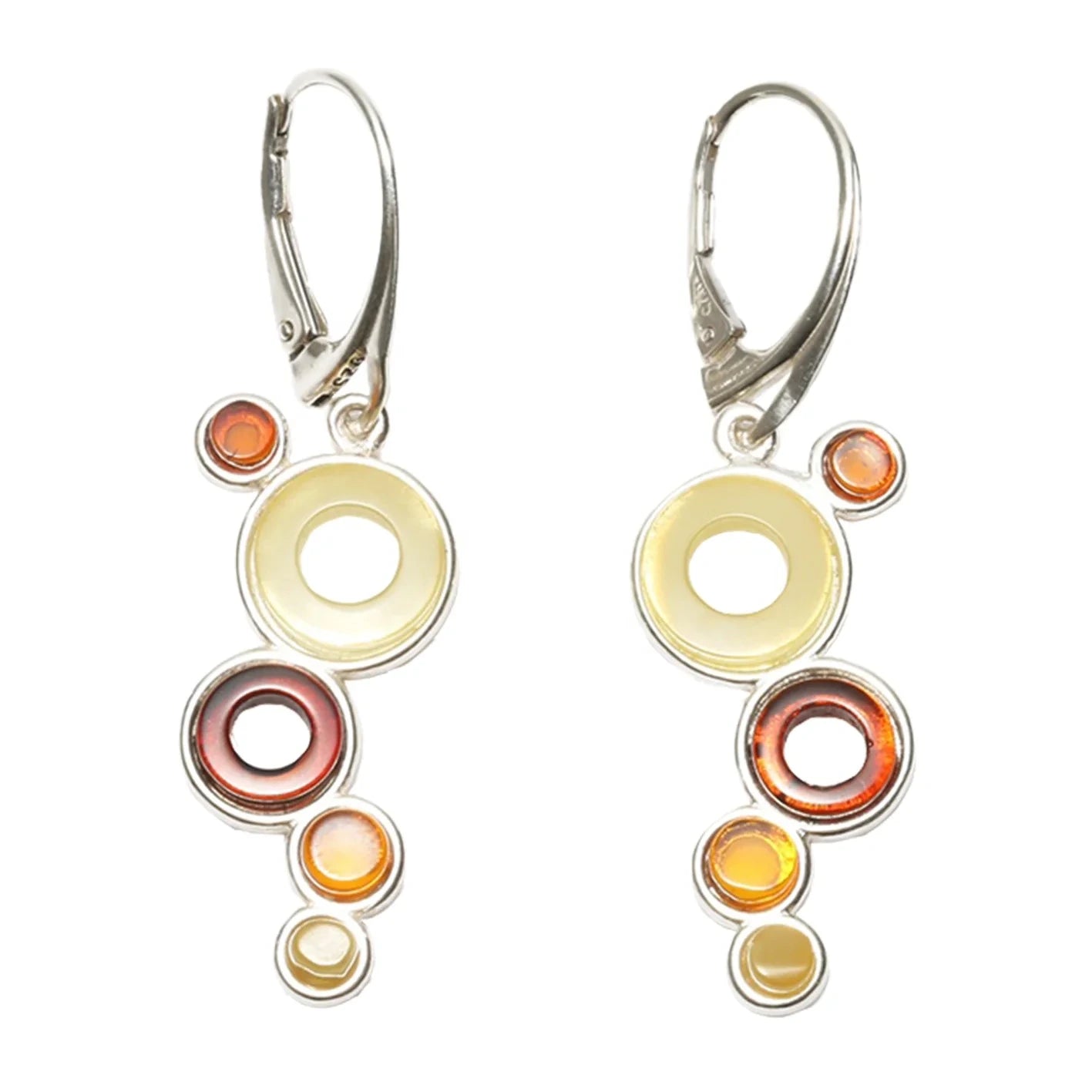 Baltic Amber Gemstone 925 Silver Earrings Teardrop Amber Handmade Jewelry Earring Gift For Love And Mom