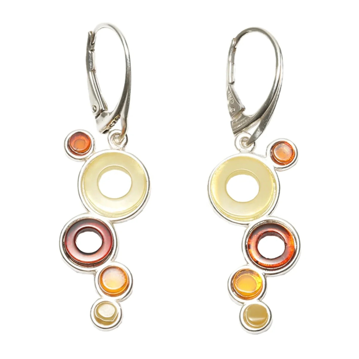 Baltic Amber Gemstone 925 Silver Earrings Teardrop Amber Handmade Jewelry Earring Gift For Love And Mom