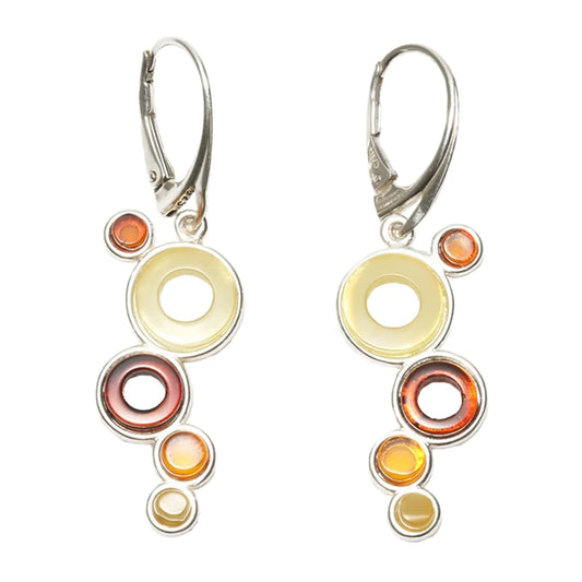 Baltic Amber Gemstone 925 Silver Earrings Teardrop Amber Handmade Jewelry Earring Gift For Love And Mom