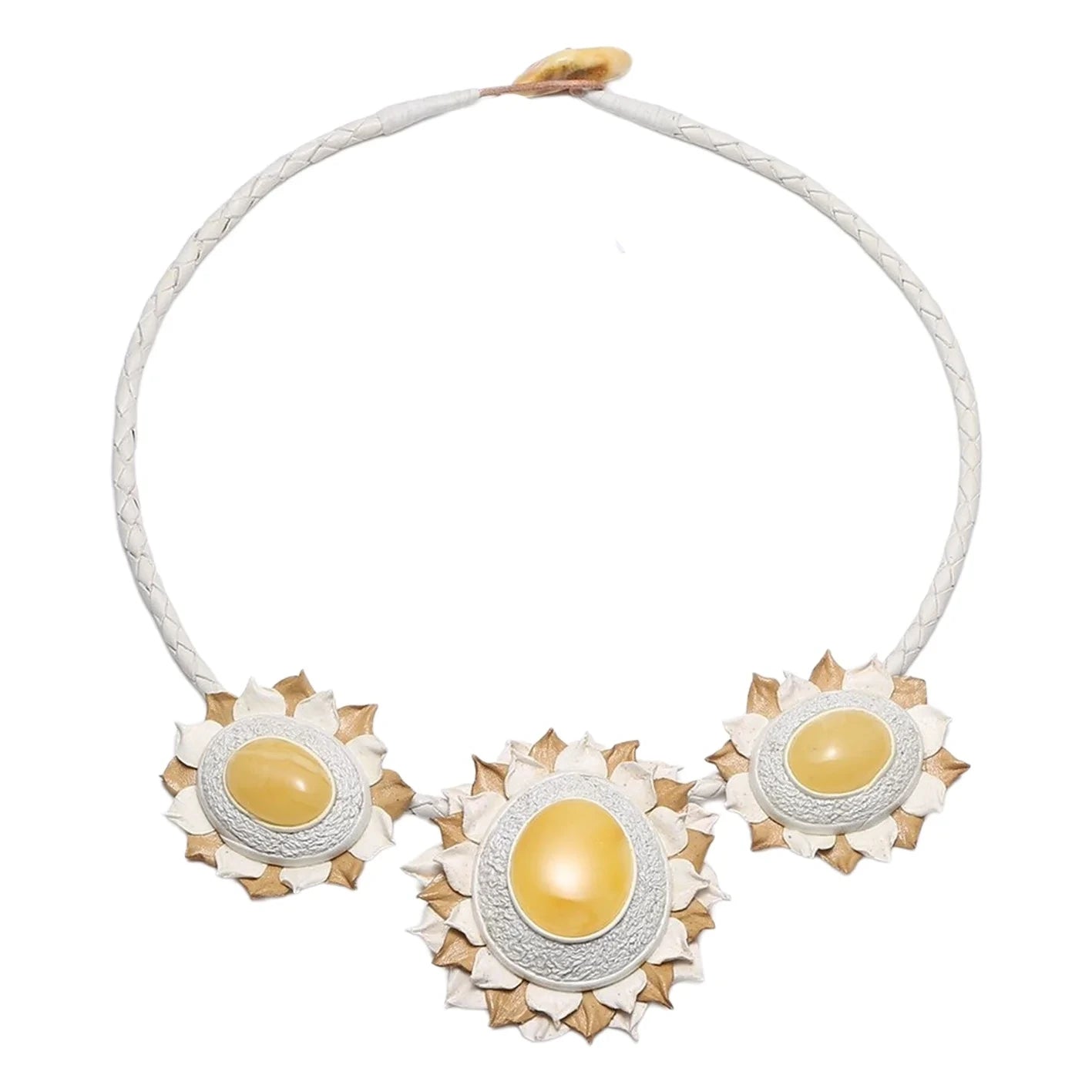 Baltic Amber Color Yellow Exquisite Beaded Meditation Simple Atmosphere 23.4g Christmas Gift Necklace