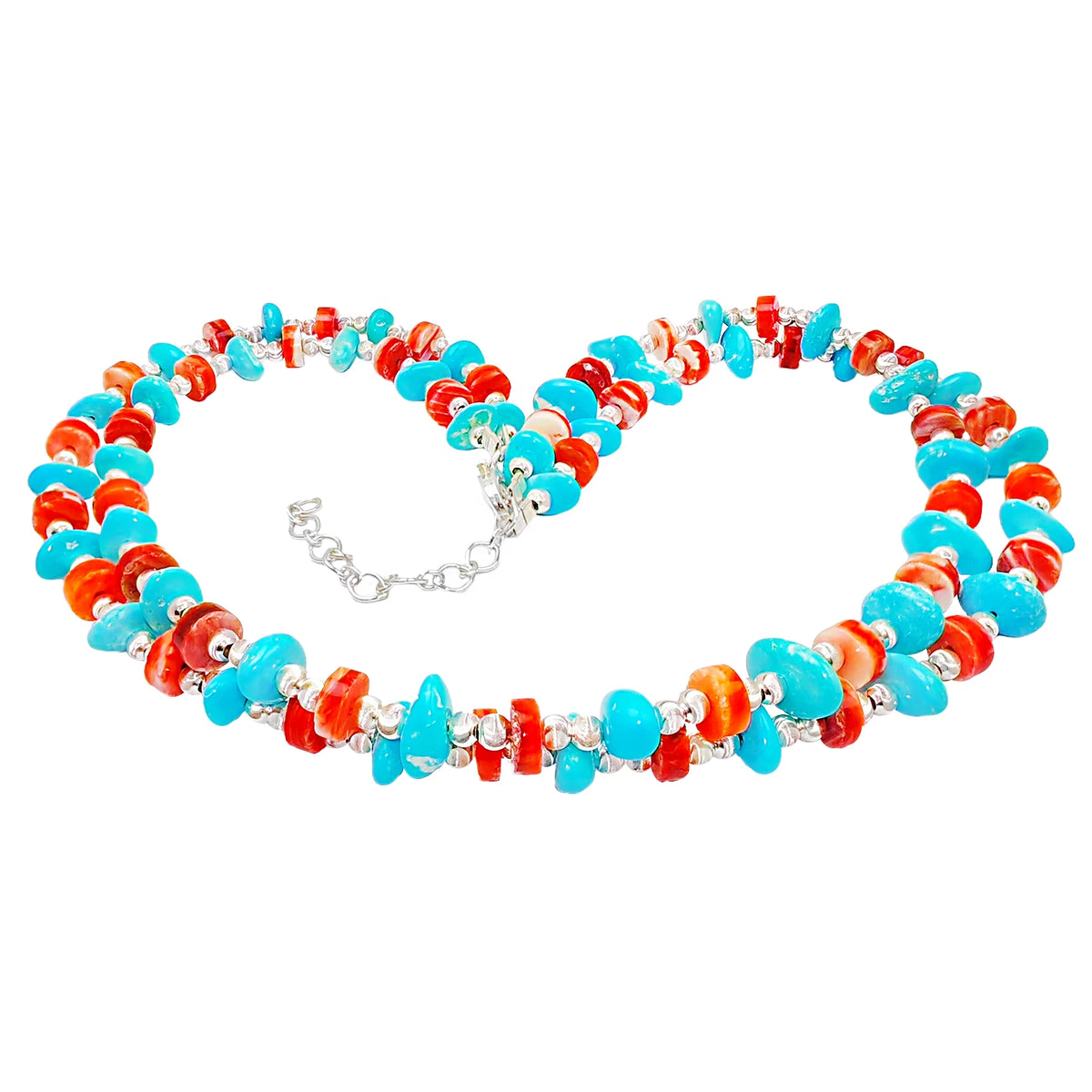 S925 Silver Elaborately Creates A Double Layer Structure Stringing Bright Red Spiny Oyster As If Winding A Passionate Ocean