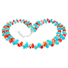 S925 Silver Elaborately Creates A Double Layer Structure Stringing Bright Red Spiny Oyster As If Winding A Passionate Ocean