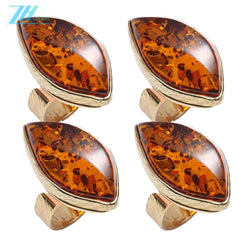 Amber Ring Gemstone Huge Sgemstone Red Color Beautiful Jewelry Handmade Designer Exquisite Ring