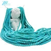 3mm Smooth Round Turquoise Gemstone Beads Genuine Natural Blue Jewelry Stringing Bead