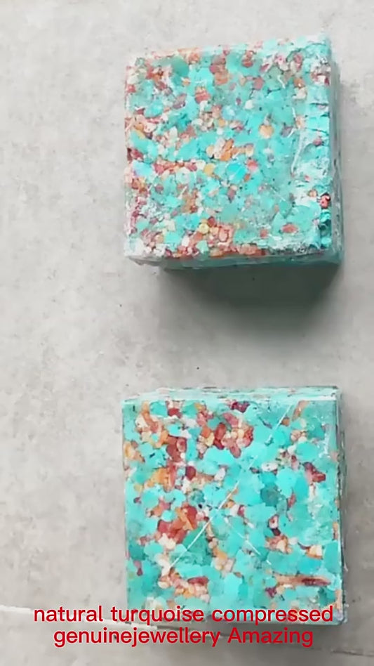 Blue turquoise and mop compressed turquoise block1