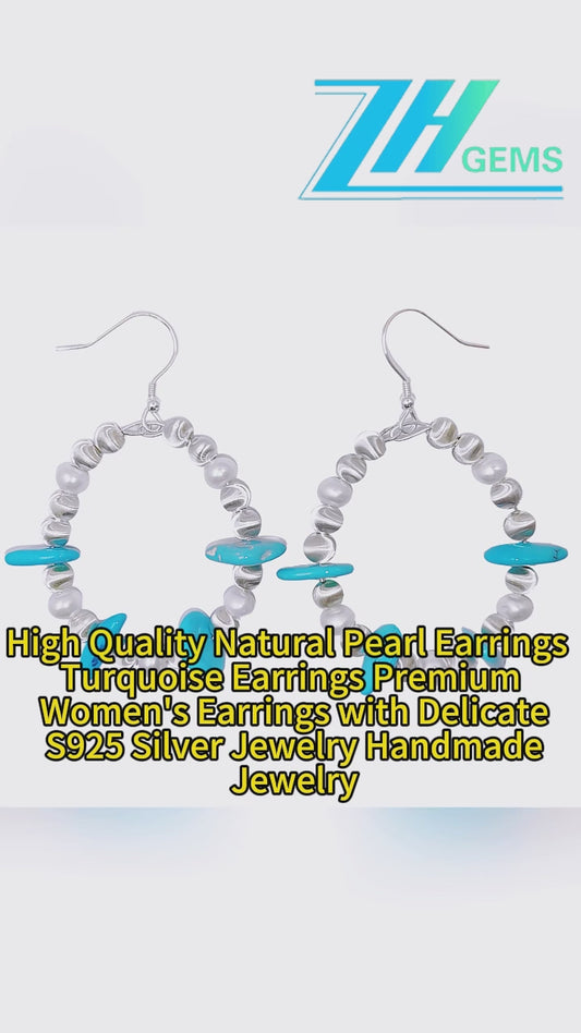 High Quality Natural Pearl Earrings Premium Women's Earrings With Delicate S925 Silver Jewelry Handmade Jewelry