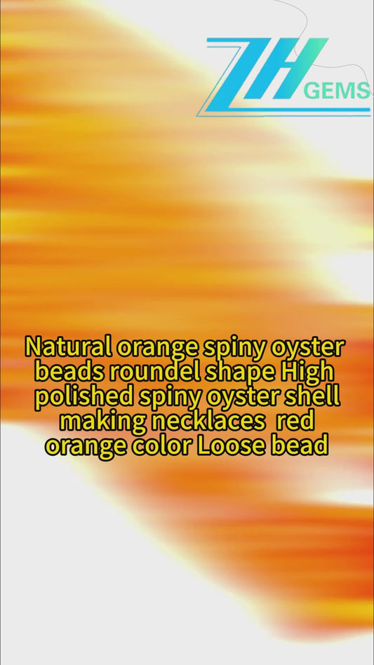 Natural Orange Spiny Oyster Beads